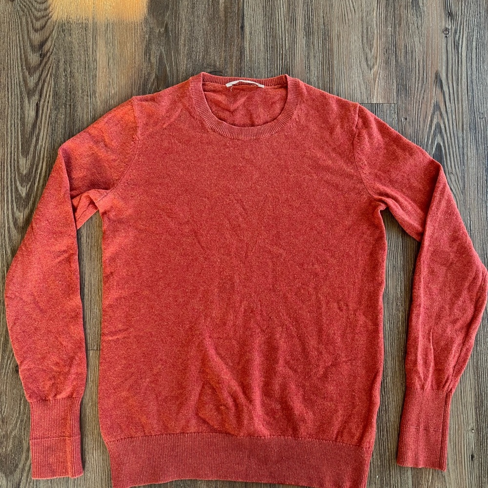 Everlane 100% cashmere sweater orange size XS